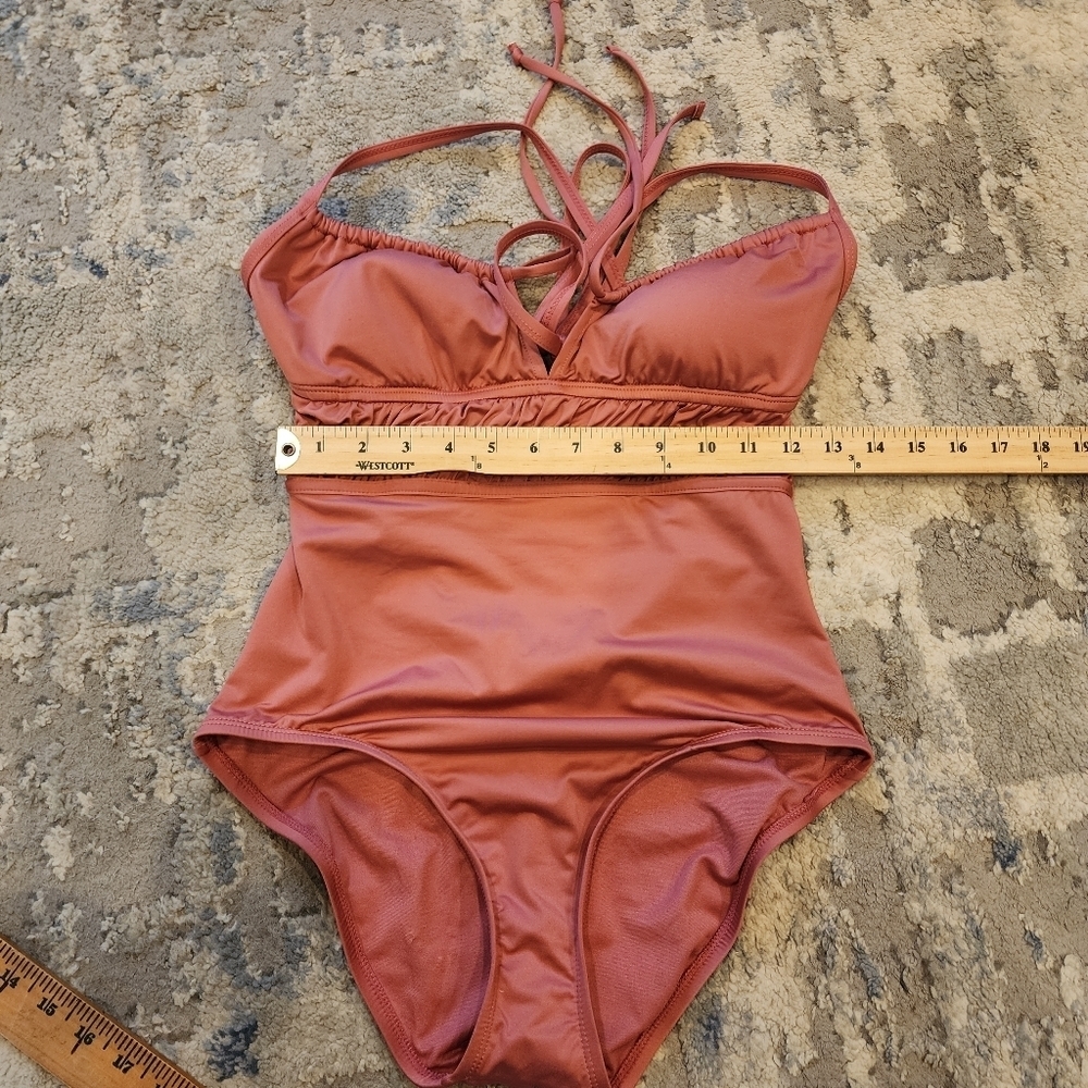 Kona Sol Pink one piece swimsuit. Like new. - Picture 13 of 13